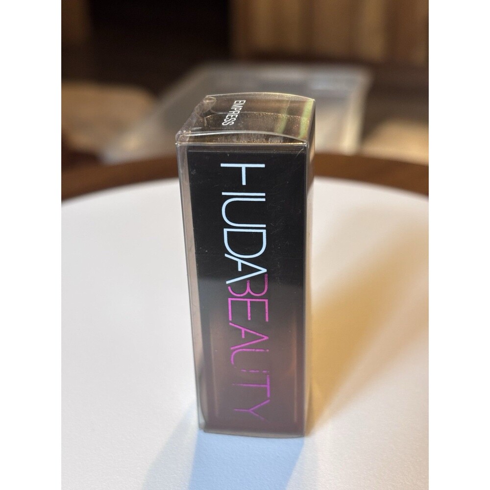 HUDA BEAUTY  Bossy Browns Power Bullet Cream Lipstick Goal Digger 0.1oz NIB